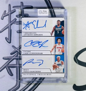 2023-24 National Treasures Anthony Edwards & Cade Cunningham