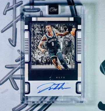 2023-24 One and One Dariq Whitehead /35 RC卡面簽