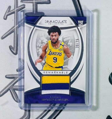 2024-25 Immaculate Bronny James /75 RC三色Patch