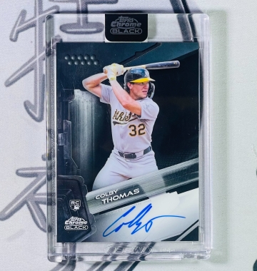 2026 Topps Chrome Black Colby Thomas RC 原封殼卡面簽