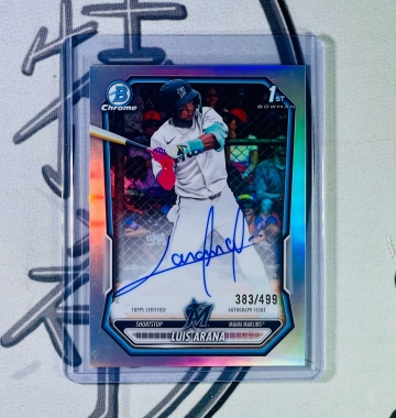 2026 Bowman Chrome Luis Arana /499 1st Bowman 卡面簽