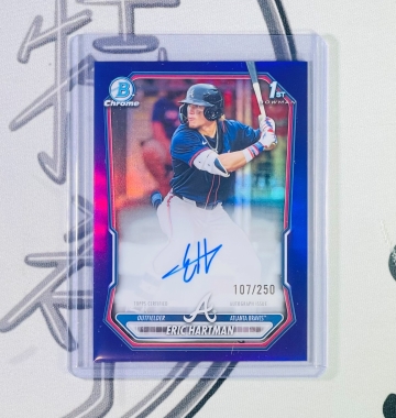 2026 Bowman Chrome Eric Hartman /250 1st Bowman卡面簽