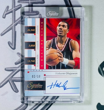2025-26 Panini Signature Series Hakeem Olajuwon /10 數據簽 卡面簽