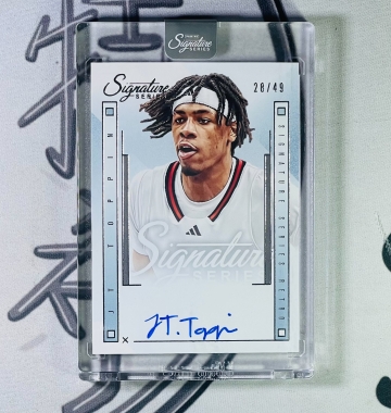 2025-26 Panini SIgnature Series J Toppin /49 卡面簽