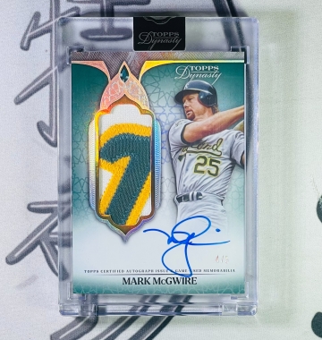 2025 Topps Dynasty Mark McGwire /5 簽名 隊伍色