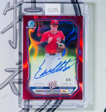 2026 Bowman Eli Willits /5 隊伍色 卡面簽