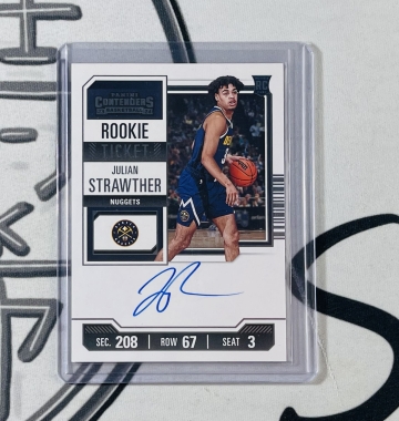 2023-24 Contenders Julian Strawther RC 卡面簽