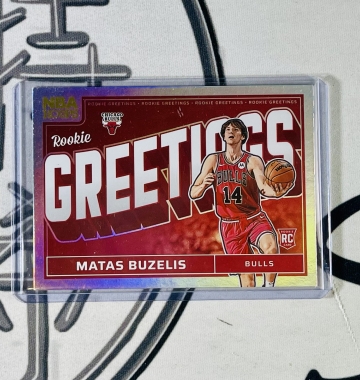 2024-25 Hoops Matas Buzelis Rookie Greetings 銀亮