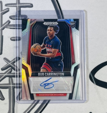 2024-25 Prizm Black Bub Carrington RC 銀亮簽